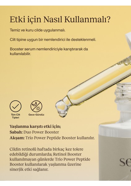 Trio Power Peptide Booster I Yenileyici Nemlendirici Canlandırıcı Serum I Tüm Cilt Tipleri modelleri
