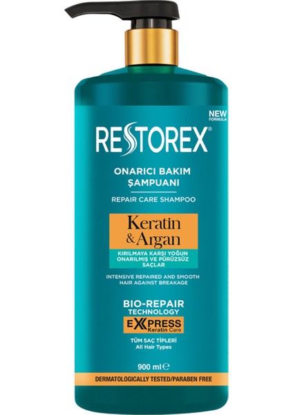 Keratin & Argan Şampuan 900 ml
