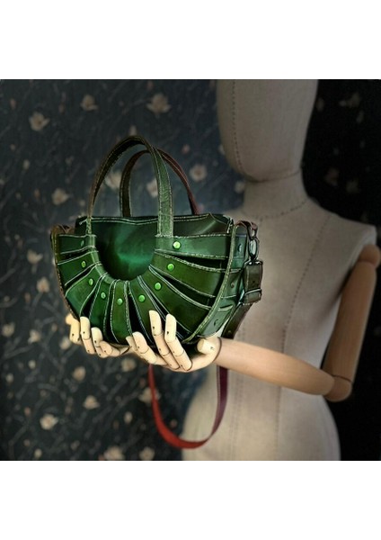 Carıdea El Yapımı Hakiki Deri Bayan Çanta, Clutch, El Omuz Çantası V33 modelleri