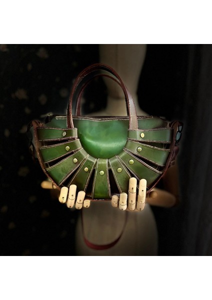 Carıdea El Yapımı Hakiki Deri Bayan Çanta, Clutch, El Omuz Çantası V33 fırsatları