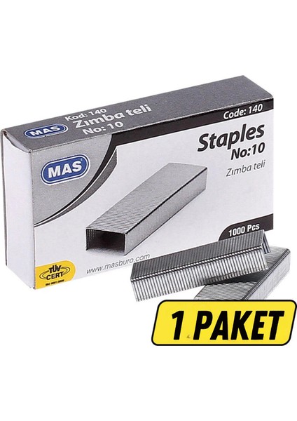 Zımba ve Tel Seti - No:10, Ofis, Okul ve Ev Kullanımı Için Metal Zımba, Mavi Renk fiyatları