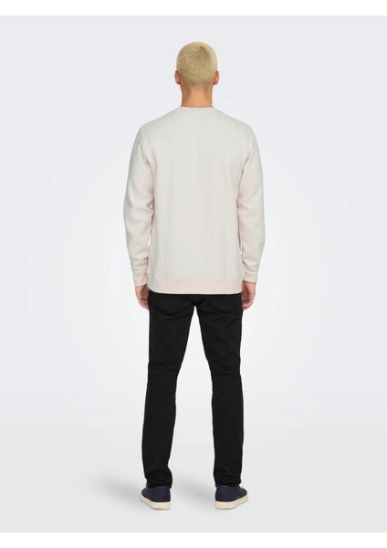 Only&Sons ONSDAWSON REG CREW VD Beyaz Erkek Sweatshirt fiyatları