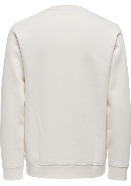 Only&Sons ONSDAWSON REG CREW VD Beyaz Erkek Sweatshirt fırsatları