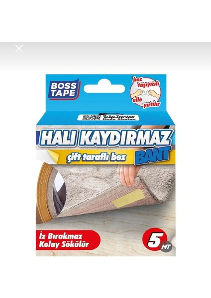 Bosstape Çift Taraflı Halı Sabitleme Bandı 50MM x 5mt