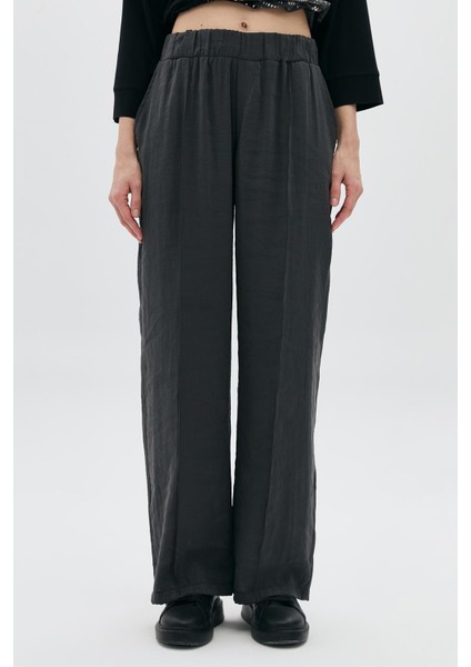 Beli Lastikli Nervürlü Bol Paça Pantolon fiyatları