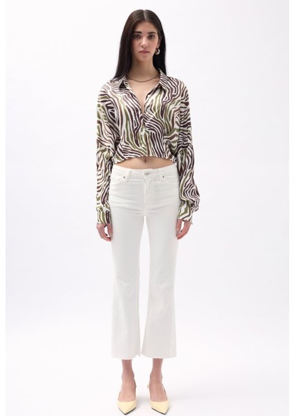 Desenli Crop Gömlek fiyatları