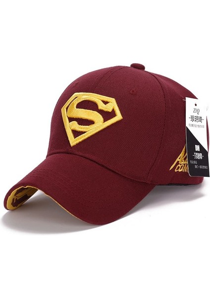Superman Erkek Boy Beyzbol Şapkası Snapback Spor Kamyon Şoförü Ayarlanabilir Güneş Şapkası () (Yurt Dışından)