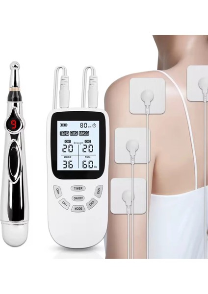 Tens Ems Fizyoterapi Cihazı 36 Modlu Akupunktur Kalem Full Set modelleri