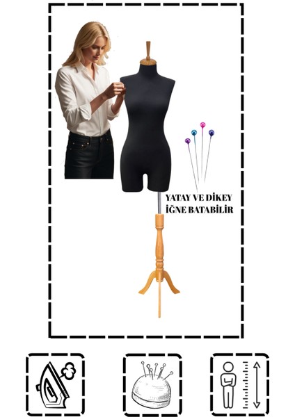 Pantolon Giyebilen 40 Beden Süngerli Terzi Mankeni Prova Mankeni Pac-01