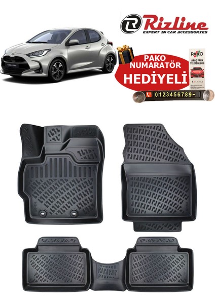 Toyota Yaris 2020-2025 Arası Havuzlu Paspas