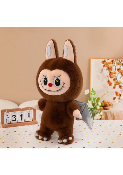 Kahverengi Dragon Labubu Peluş Oyuncak Kanatlı Kuyruklu Seri Labubu Peluş Oyuncak