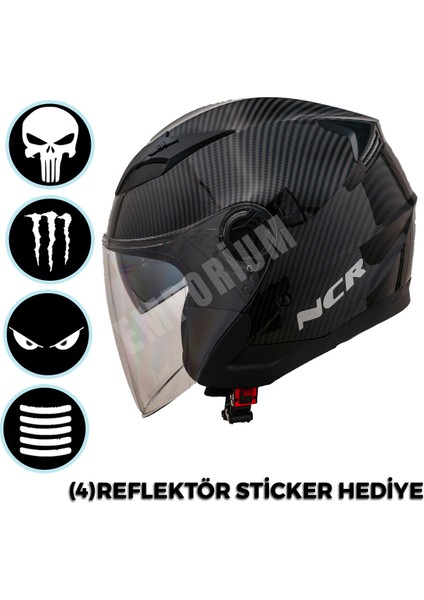 Jet Çenesiz Kask (Ece Belgeli)