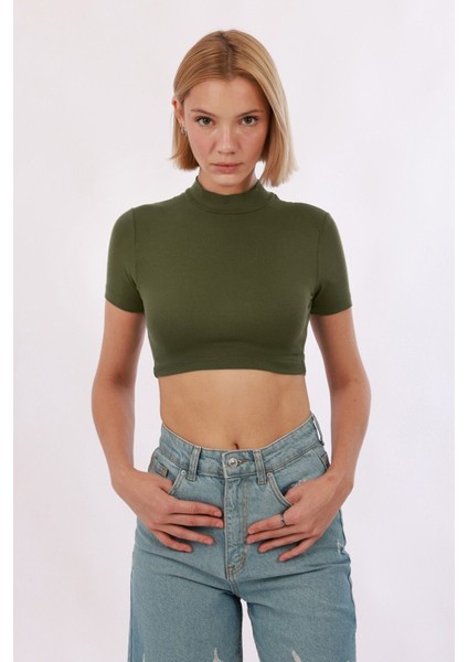 Kadın Kısa Kol Crop