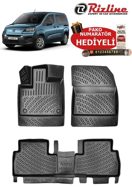 Fiat Doblo 2023 Sonrası Havuzlu Paspas