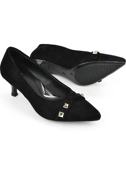 , Kadın Hakiki Deri Ayakkabı 1531050Z26105005K Siyah fırsatları