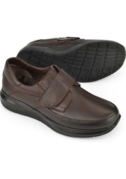 , Erkek Hakiki Deri Konfor Ayakkabı 153123Z19003 Kahve fırsatları