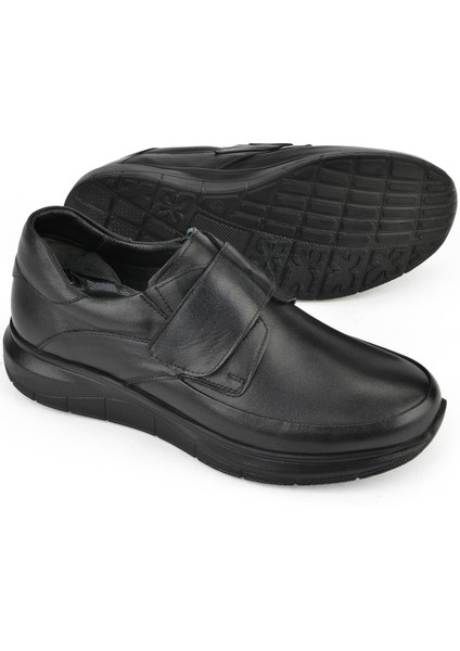 , Erkek Hakiki Deri Konfor Ayakkabı 153123Z19003 Siyah fırsatları