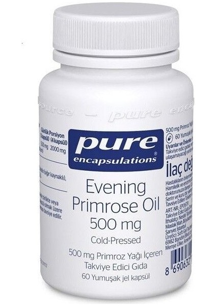 Evening Primrose Oil 500 Mg 60 Yumuşak Jel Kapsül