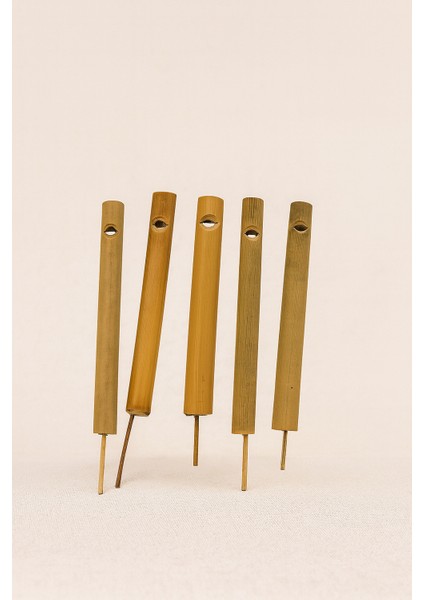 Karadeniz Temalı Bambu Kuş Dili Düdük - Doğal Ahşap El Yapımı (3 Adet) modelleri