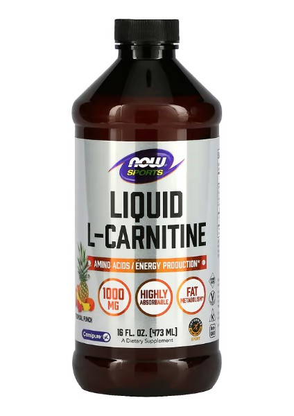Sports, L-Carnitine Liquid, Tropical Punch, 1,000 Mg, 16 Fl Oz (473 Ml)