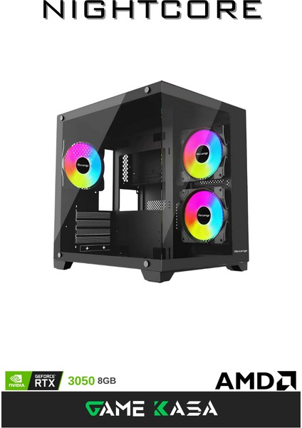 Rtx 3050 & Ryzen 5 5600 | 16GB Ram | 500GB Nvme SSD | A520M | Oyuncu Bilgisayarı