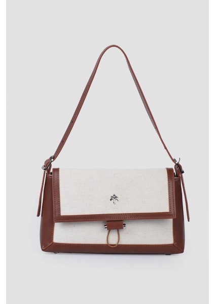 Taba Keten Kadın Omuz Çantası IM579