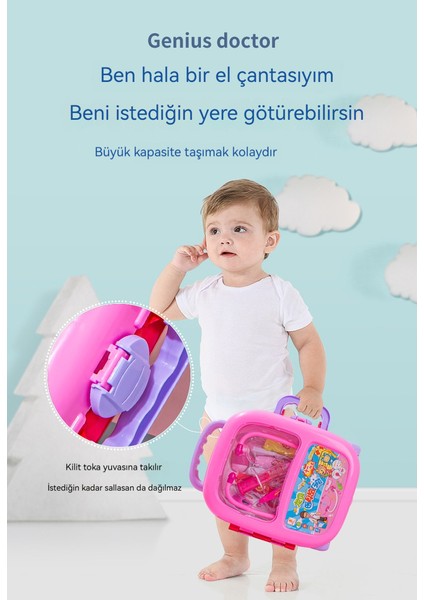 Çocuk Kız Giydirme Doktor Oyuncak Bagaj Seti Oyuncak (Yurt Dışından) indirimleri