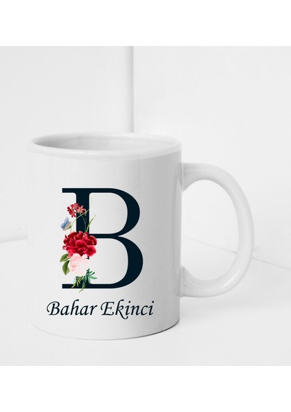 Kişiye Özel Baş Harf ve Isim Soyisim Tasarımlı Kupa Bardak Peluş Ayıcık Anahtarlı Ahşap Çerçeve ve Melek Kolye Seti fiyatları