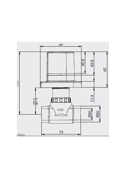 Yak Ara Kesme Valfi G1/2 Ø20 Kare modelleri