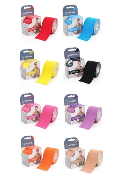 New Product Kinezyo Tape Band 5 Metre x 5 cm Pembe Renk, Kinesio Sporcu Bandı