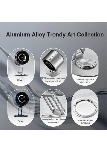 360 Dönebilen Full Metal Yeni Nesil Şarjlı Turbo Masa Fanı, Ultra Güçlü Hava Akışı, 100 Kademeli modelleri