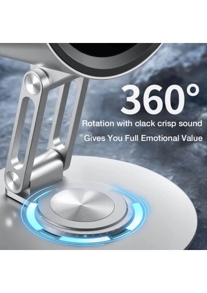 360 Dönebilen Full Metal Yeni Nesil Şarjlı Turbo Masa Fanı, Ultra Güçlü Hava Akışı, 100 Kademeli