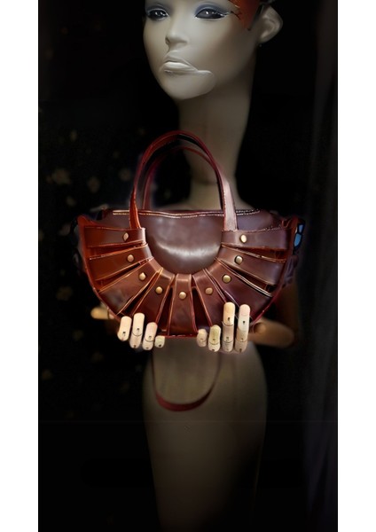 Carıdea El Yapımı Hakiki Deri Bayan Çanta, Clutch, El Omuz Çantası V69 modelleri