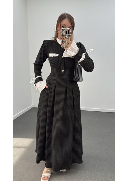 Petunya Fransız Model Tasarım Elbise