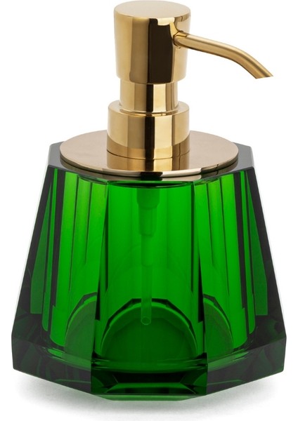 Kristal Sıvı Sabunluk Yeşil Renk 148X120X120 mm