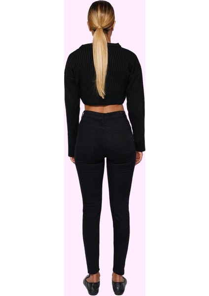 Kadın Skinny Jean Yüksek Bel Dar Paça Solmayan Günlük Kombinler Yaz Aylarının Vazgeçilmezi fiyatları