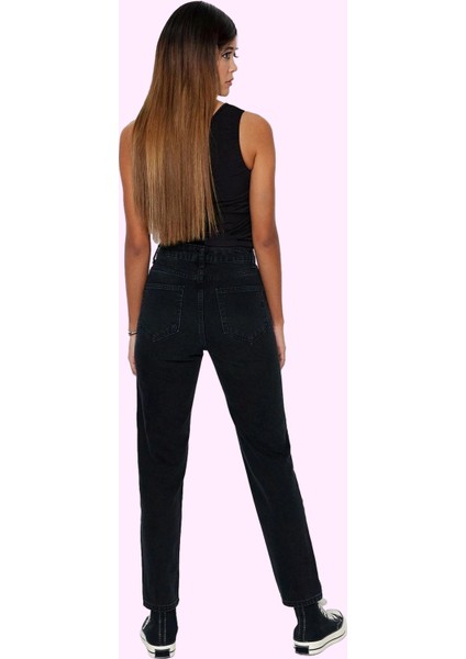 Kadın Yüksek Bel Geniş Paça Mom Jean Denim Pantolon Günlük Stil Yaz Aylarının Vazgeçilmezi modelleri