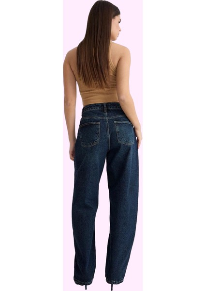 Kadın Baggy Jean Uzun Boy Normal Bel Pamuklu Günlük Stil Hafta Sonu Yaz Aylarının Vazgeçilmezi modelleri