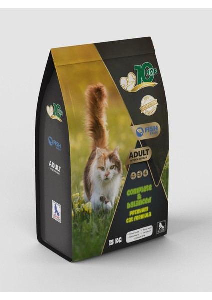 Yetişkin Kedi Maması 15 Kg| Balıklı | Premium Içerik |vitamin ve Mineral Destekli