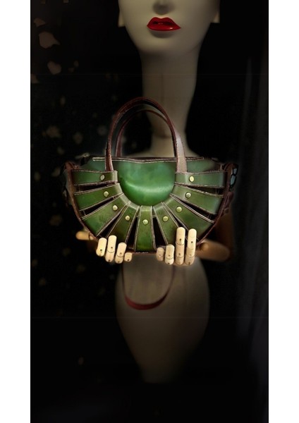 Carıdea El Yapımı Hakiki Deri Bayan Çanta, Clutch, El Omuz Çantası V66 indirimleri