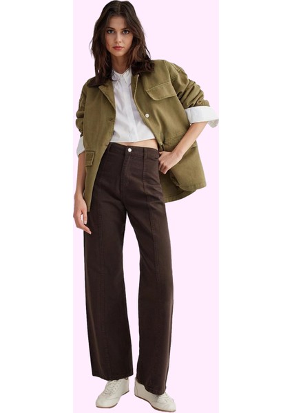 Kadın Yüksek Bel Geniş Paça Pamuklu Pantolon Günlük ve Şık Kombinler Yaz Aylarının Vazgeçilmezi