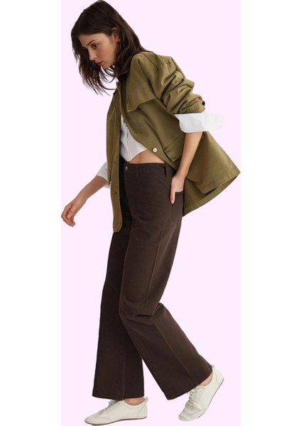 Kadın Yüksek Bel Geniş Paça Pamuklu Pantolon Günlük ve Şık Kombinler Yaz Aylarının Vazgeçilmezi fiyatları