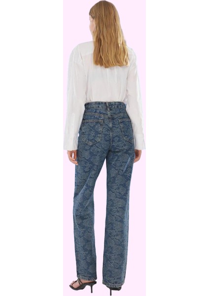 Kadın Yüksek Bel Geniş Paça Jeans Pantolon Pamuklu Günlük Kombinler Yaz Aylarının Vazgeçilmezi modelleri