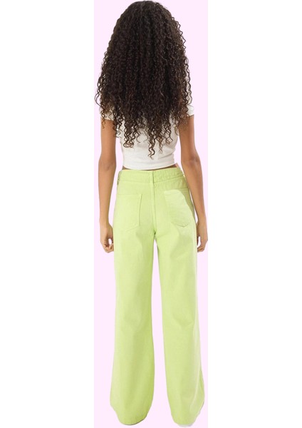 Kadın Geniş Paça Uzun Boy Denim Pantolon Pamuklu Günlük Kullanım Yaz Aylarının Vazgeçilmezi modelleri