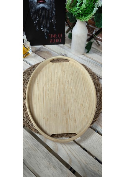 Bambu Sunum Tepsisi Oval 26CM*36CM fırsatları