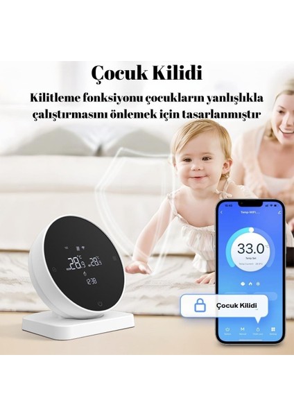 No.1 Akıllı Wifi Dijital Oda Termostatı