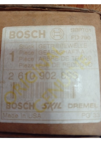 Gks 6 1/2 ve Bosch Gks 7 1/4 Daire Testere Şanziman Mili - 2610902896 indirimleri