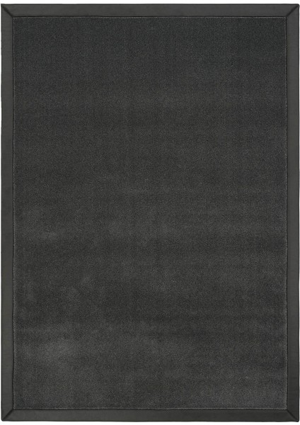 Bounty Düz Renk Antrasit Halı Parlak Görünümlü Modern Sık Dokuma Kalın Ev Salon Oturma Odası Halısı