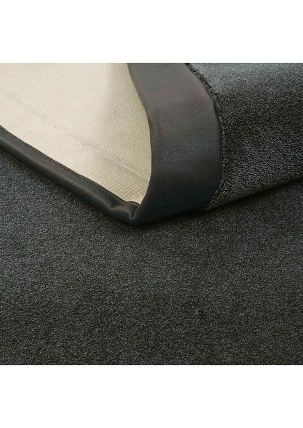 Bounty Düz Renk Antrasit Halı Parlak Görünümlü Modern Sık Dokuma Kalın Ev Salon Oturma Odası Halısı
