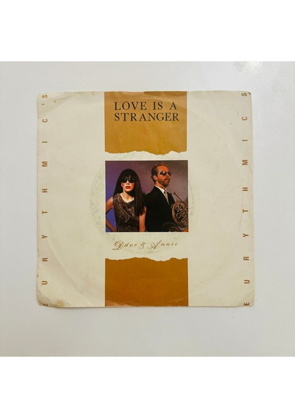 Eurythmics – Love Is A Stranger Dönem Baskı 45 Lik Plak